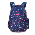 Fashion Flamingo printing women backpack USB port laptop backpack